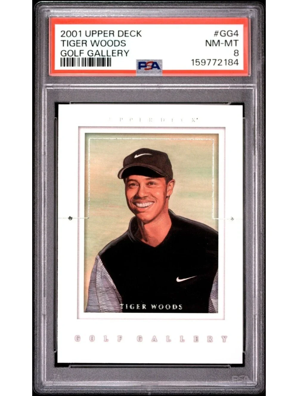 2001 Upper Deck Tiger Woods Gallery #GG4 PSA 8